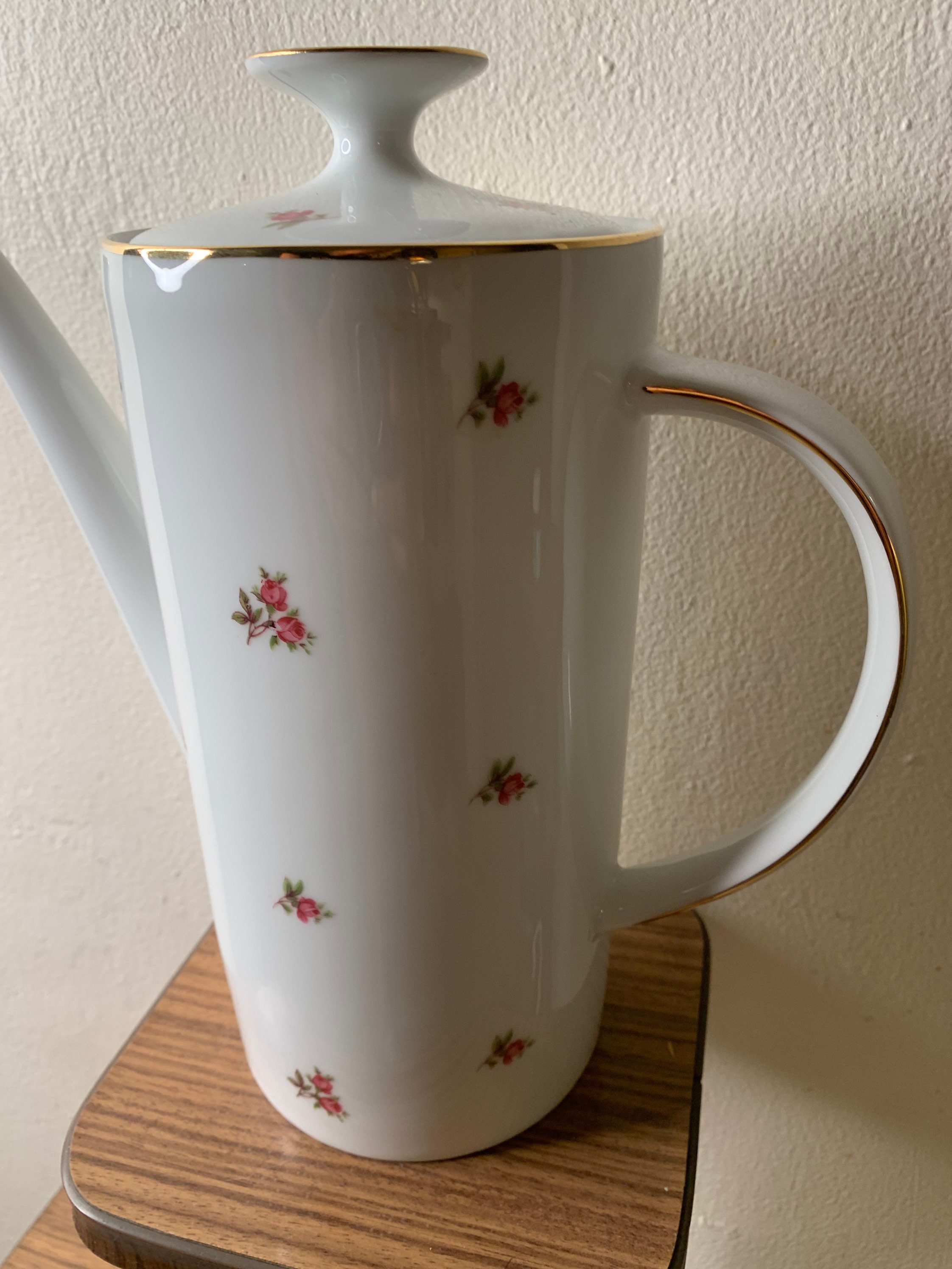 Vintage Winterling Roslau Bavaria Germany Pink Rosebud Tea Pot Etsy