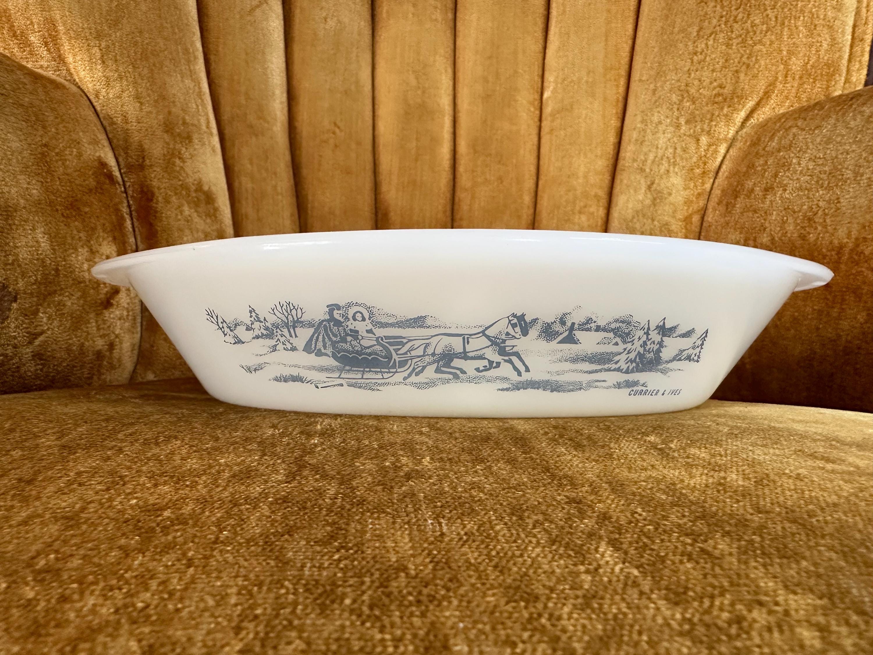 Currier Ives Dish