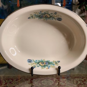 Lenox Merrivale Oval Serving Bowl App 9 1/2 inches across