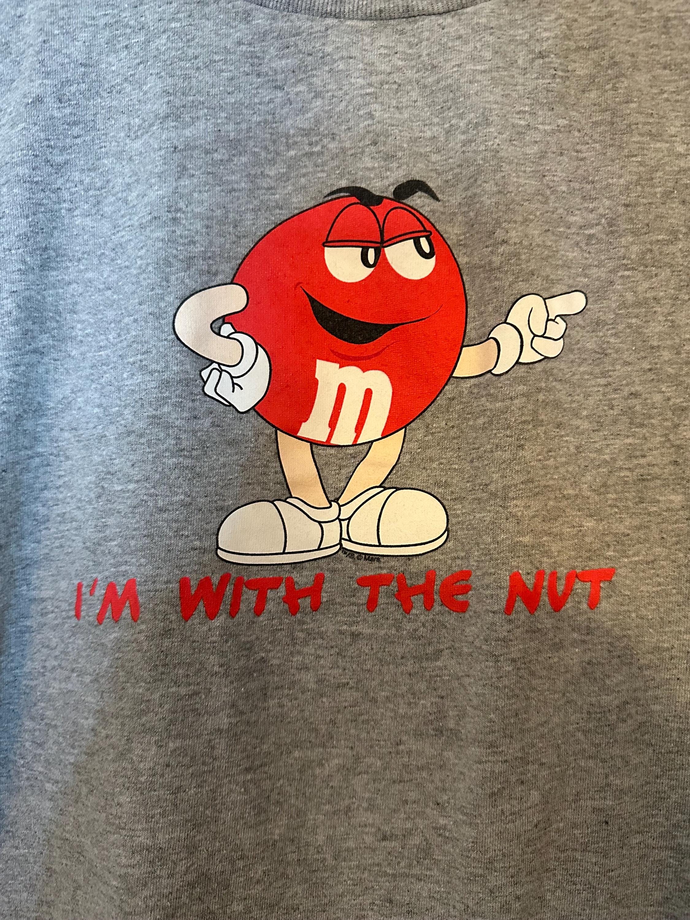 Vintage Retro M&ms Candy I'm With the Nut T Shirt Adult XL Gray - Etsy