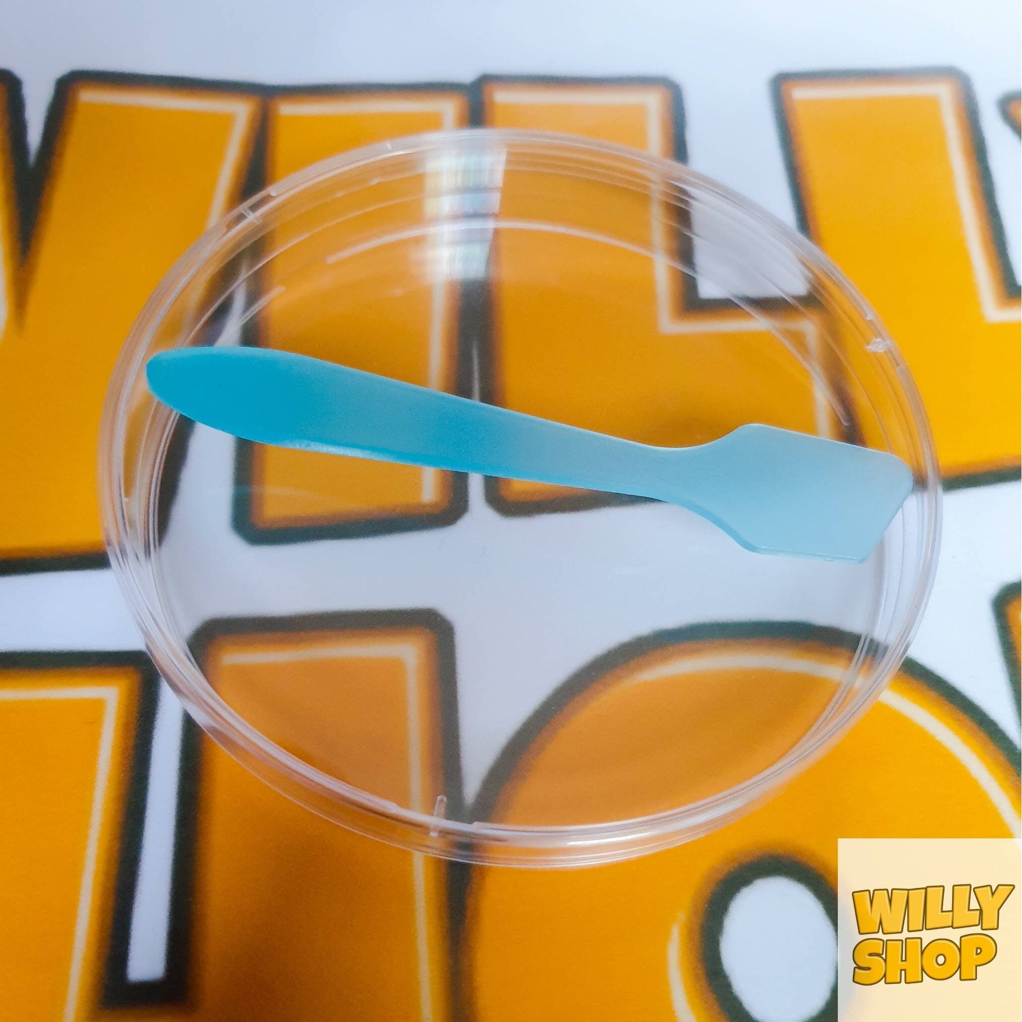 2 Boîtes de Pétri Ø8, 5cm en Plastique Transparent Pour La Culture Des Micro-Organismes + 1 Spatule