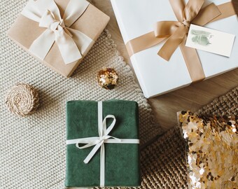 Watercolor Christmas gift labels