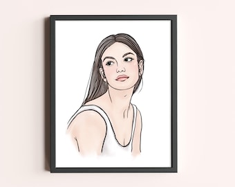 Custom Watercolor Portrait, Custom Digital Portrait, Custom Illustration, Drawing from Photo, Personalised Portrait, Anniversary Gift