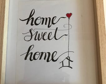 Home Sweet Home - framed