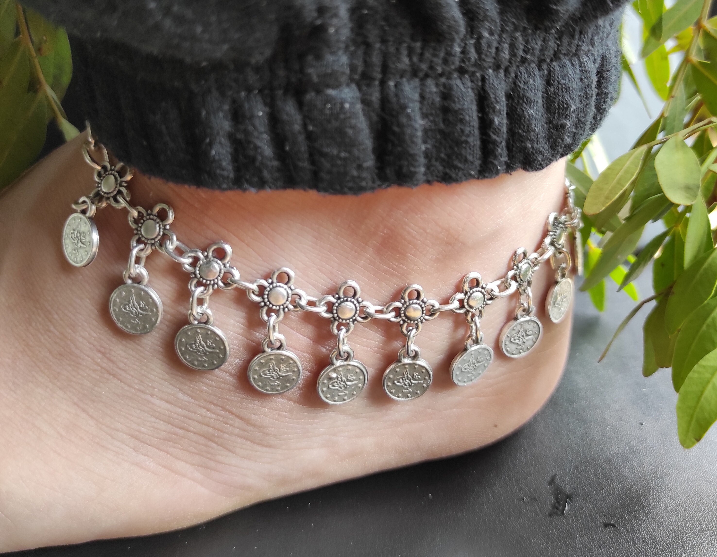 Collier Rond Motif Antique En Argent 925 Doré - Style Ottoman - Neuf Sans Emballage
