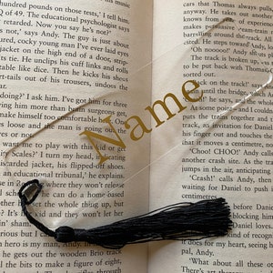 Personalised Clear Acrylic Bookmark - Great Gift for Book Lovers, Bookworms