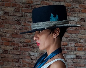 Custom distressed western hat | Ezekiel