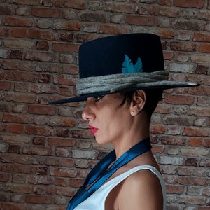 Custom distressed western hat | Ezekiel