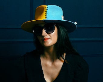 Custom distressed fedora hat | The Actress