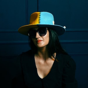 Custom distressed fedora hat | The Actress