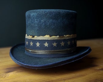 Custom distressed steampunk hat | Mr. Sandman | Top Hat | Victorian Hat