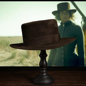 Margaret Dutton Hat Replica | Custom Distressed Western Gambler Hat For Women | 1883 Inspired