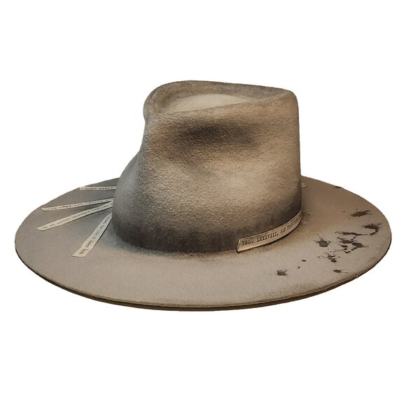 Custom Distressed Fedora Hat the Journalist Etsy