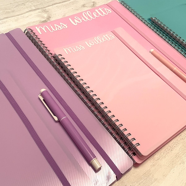 Pastel Notepad Bundle, Stationery Gift,  Notepad A5 Notebook Pen, Personalised Gift, Teacher Gift, Student End of Term, Back to School