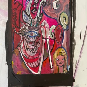 Devil card handgemaakt tarot dek
