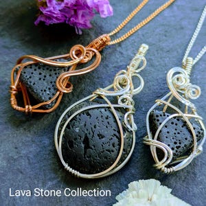The Lava Stone Collection - Lava Stone Jewellery,  Lava Stone Necklace,  Lava Stone, Lava Rock, Eco Jewellery, Volcanic Lava, Essential Oils