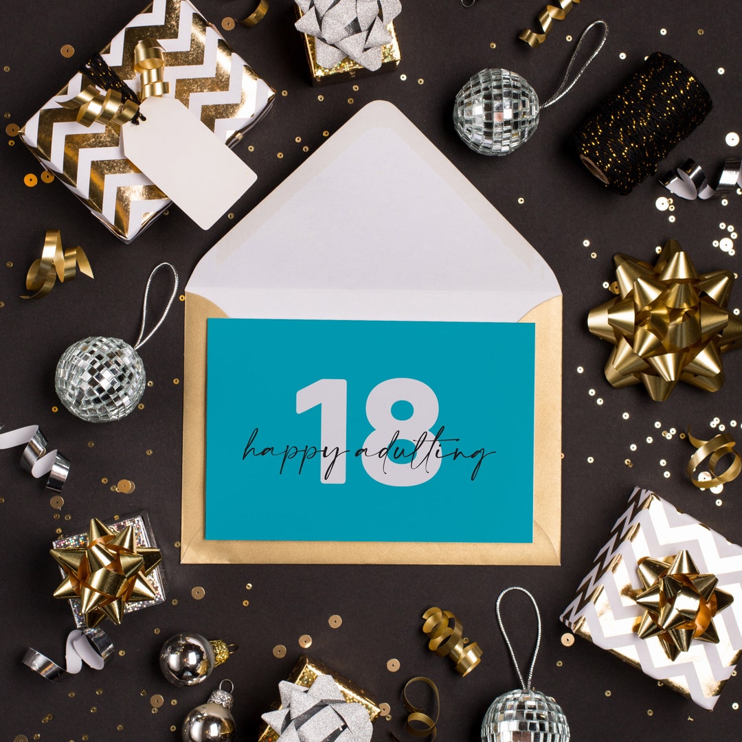 18th Birthday Card 'happy Adulting' | Australian Made | Recycled Paper ...