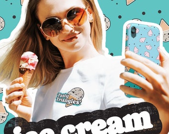 Fun Graphic Food Tee | Ice Cream shirt | Food clothing | Unique gift | Teenage gift | Fun food tee | Sweet Tooth | Cookies & cream Ice Cream