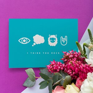 Gift Card - 'I THINK YOU ROCK' | Australian Made | 100% Recycled Card Stock