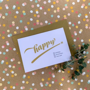 Tarjeta de cumpleaños, tarjeta de aniversario, feliz año nuevo / hecho en Australia / papel reciclado
