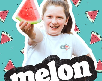 Fun Graphic Tee | Watermelon tshirt | Fruit clothing | Unique gift | Teenage gift | Fun food tee | Cute summer gift for watermelon lover