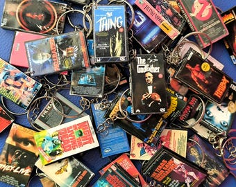 Mini VHS Movie Keychain - CUSTOM Any Film Keyring | Nostalgic 80s 90s Retro Gift