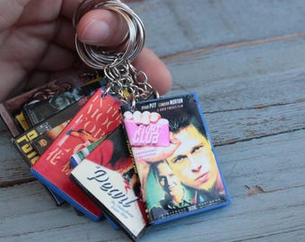 Mini DVD Keychain ANY Movie | Custom Film Keyring | Movie Night Nostalgia Gift