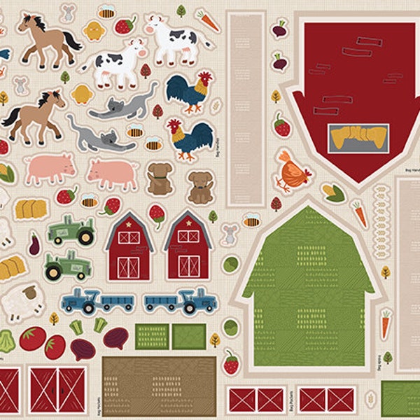 COUNTRY LIFE, 3-in-1 Farm Play Felt Panel