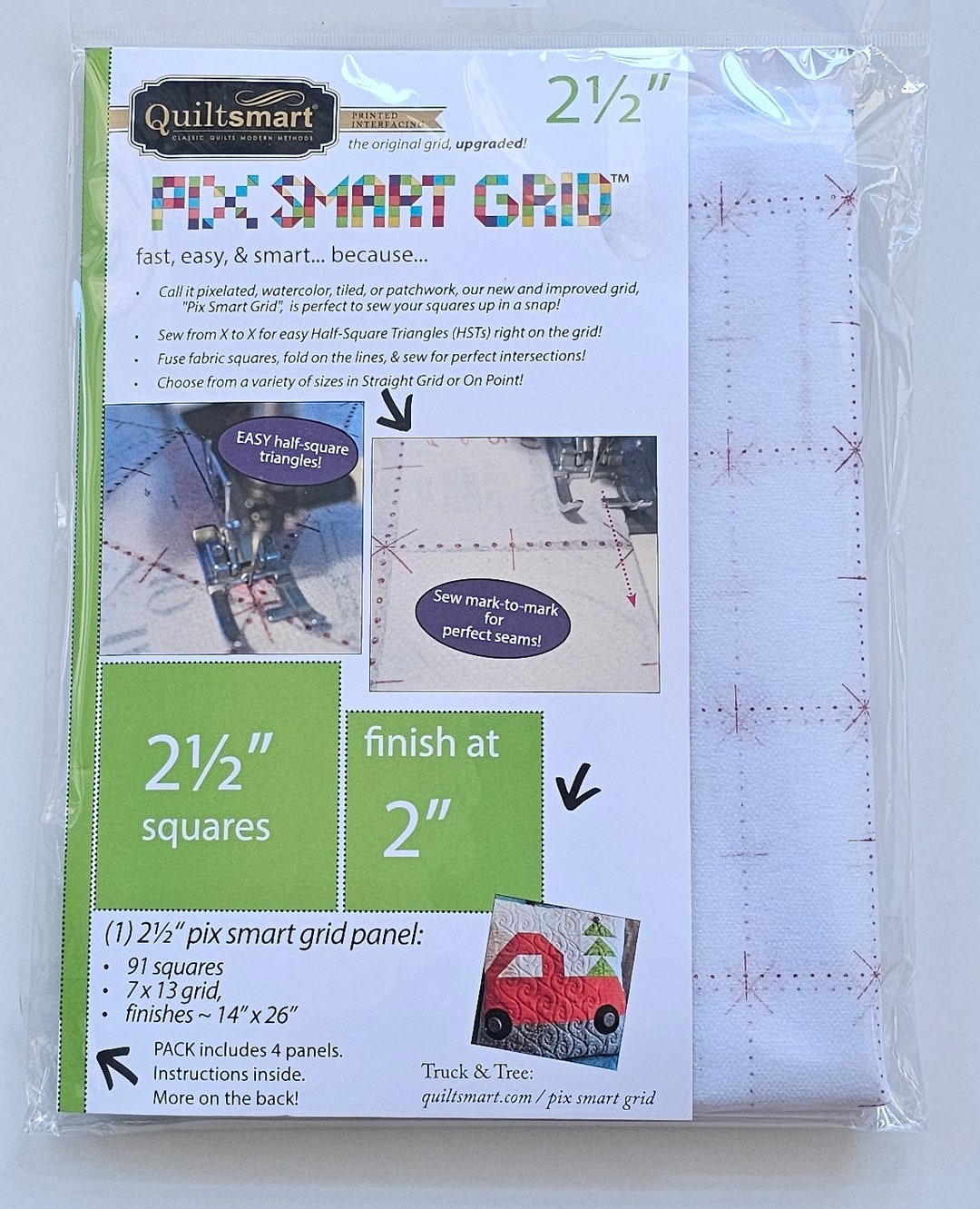 QUILTSMART 2.5 GRID, Printed Interfacing - Etsy