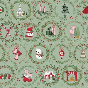 MISTLETOE & HOLLY, SAGE Wreaths,  by Beverly McCullough