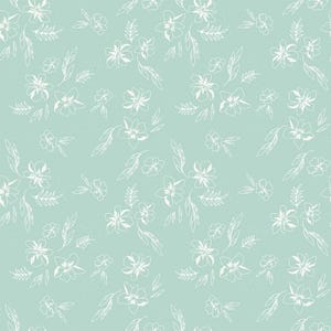BERRY MARKET SKETCHES - Mint,  By Beverly McCullough for Riley Blake Designs