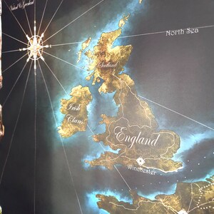 Decorative map of Europe year 1000 image 3