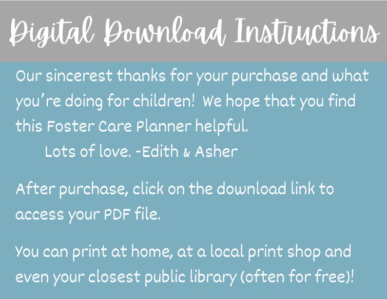 2024 Foster Care Etsy