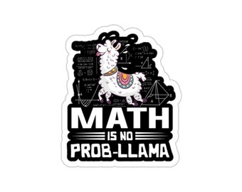 Math is No Prob-Llama Sticker