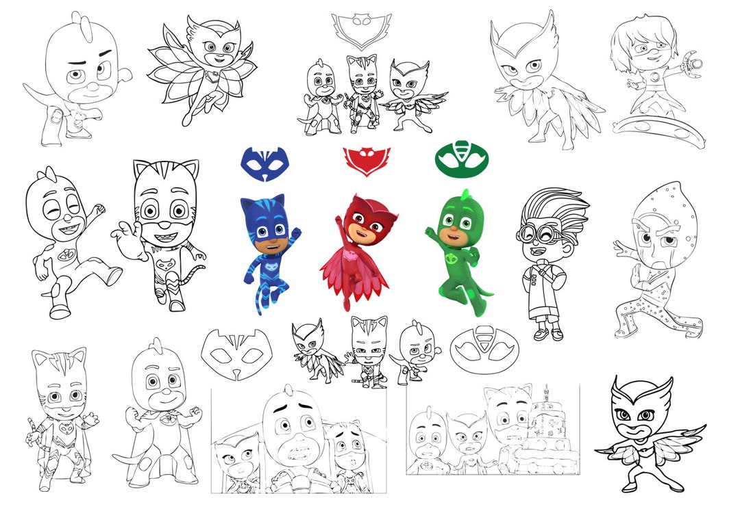 Pj Masks Svg, Png, Eps, Pdf, Dxf, Cricut File, Cut File, Printable File ...