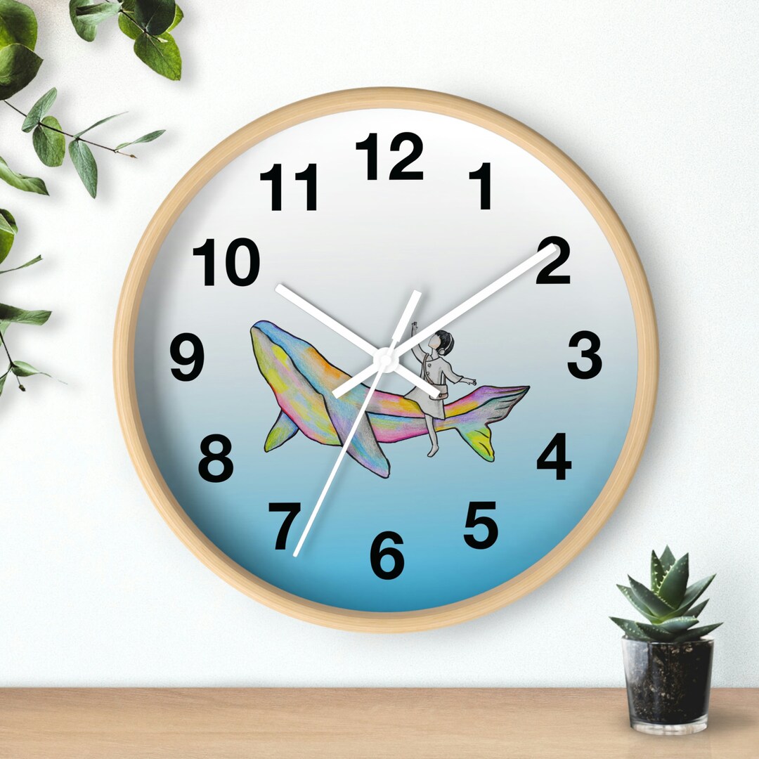 Extraordinary Attorney Woo Wall Clock, Woo Young Woo Clock, Whale Clock