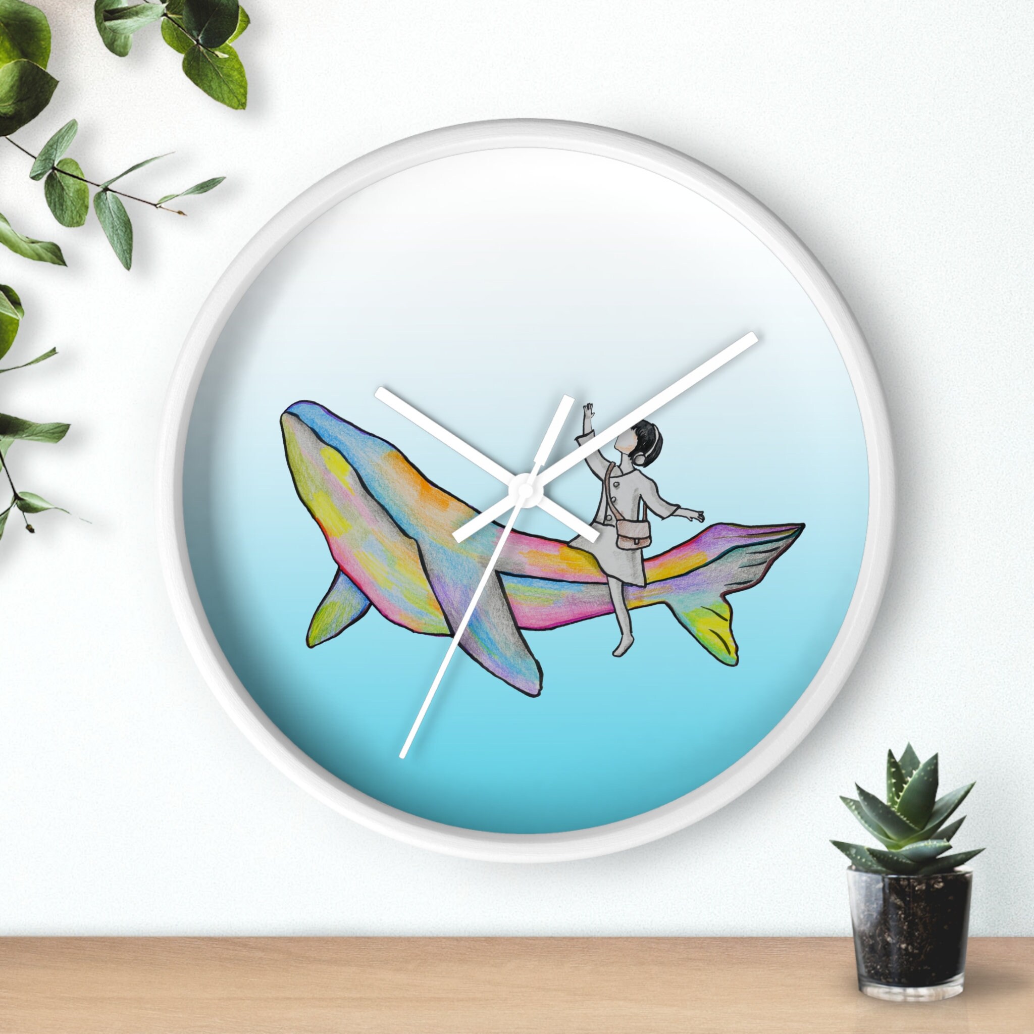 Extraordinary Attorney Woo Wall Clock, Woo Young Woo Clock, Whale Clock
