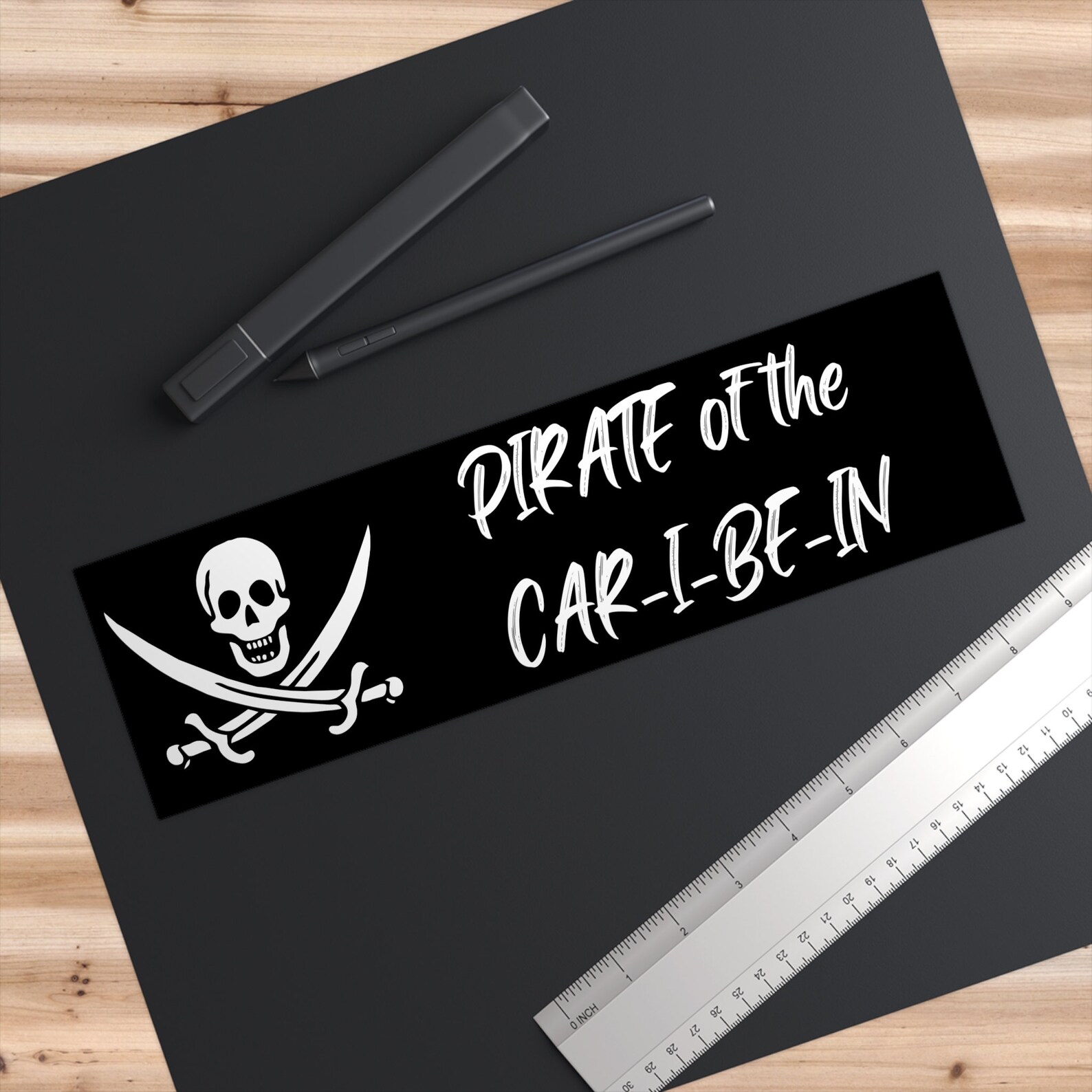 Pirate of the CAR-I-BE-IN Bumper Sticker - Etsy
