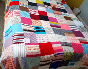 Coperta fatta a mano colorata