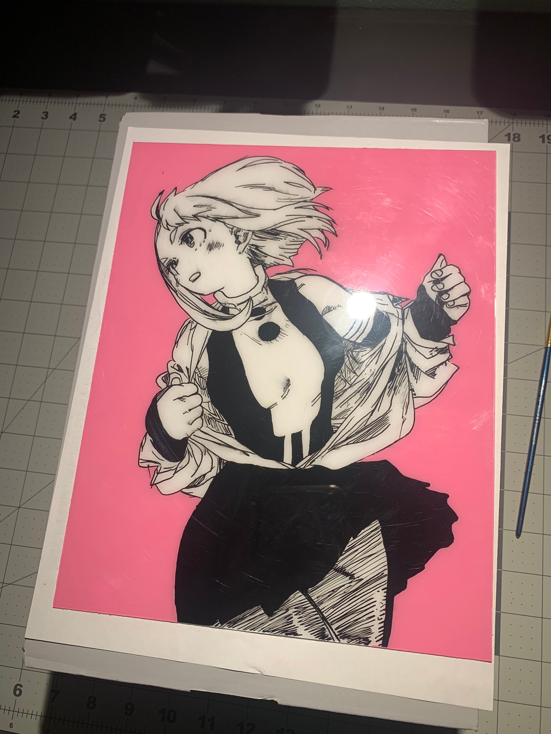 Plexiglass Anime Art Etsy