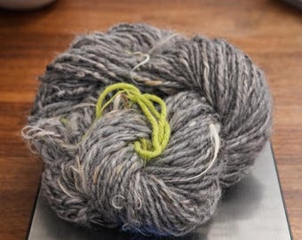 Blue angora yarn
