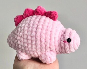 Chubby Stegosaurus Crochet Plushie