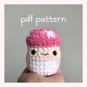 Mushroom Crochet Pattern - PDF Pattern