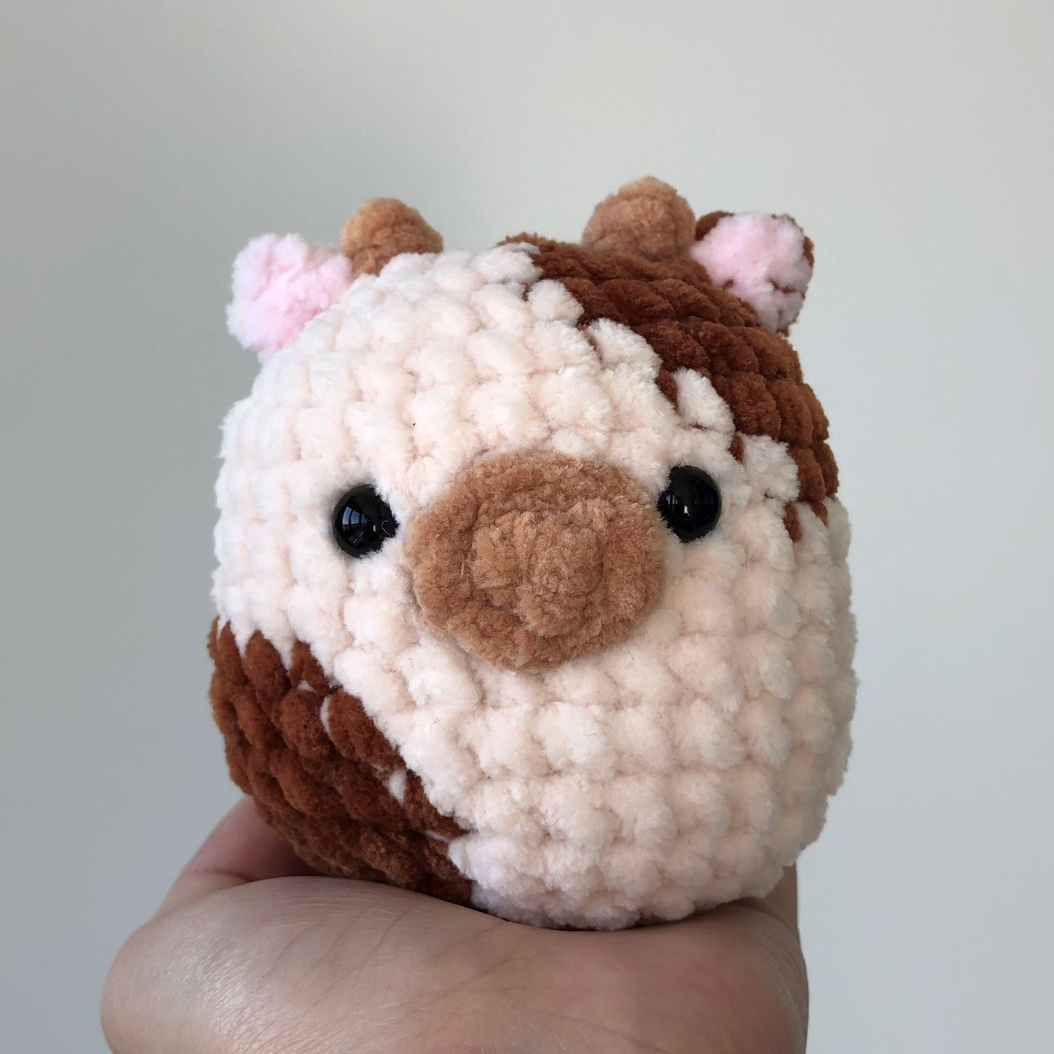 Squishmallow Cow Inspired Crochet Plushie PDF Pattern Etsy UK