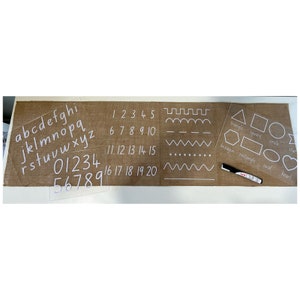 Alphabet Tracing Board, Double-sided, Educative Toy, Writing Learning,  Montessori Toy, Preschool Writing 