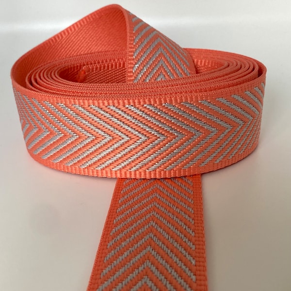 Gurtband „Arrow“ 38mm, orange / Nylon