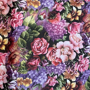 Kunstleder Flora, rot