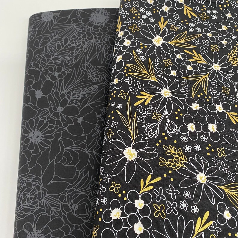 0.5 m cotton fabric Gilded by Alli K for Moda fabrics / metallic effect / patchwork fabric image 9