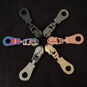 Zipper “Circle”, wide / slider for wide endless zippers / pendant / puller