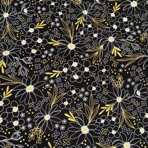 0.5 m cotton fabric Gilded by Alli K for Moda fabrics / metallic effect / patchwork fabric image 1